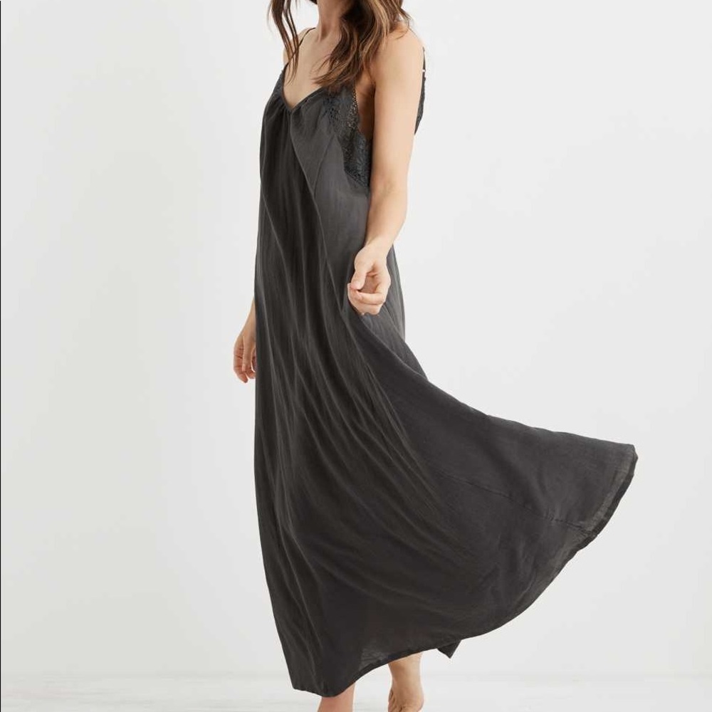 Aerie Crochet Trim Ankle Dress